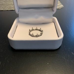 Pandora Clear Sparkling Crown Ring